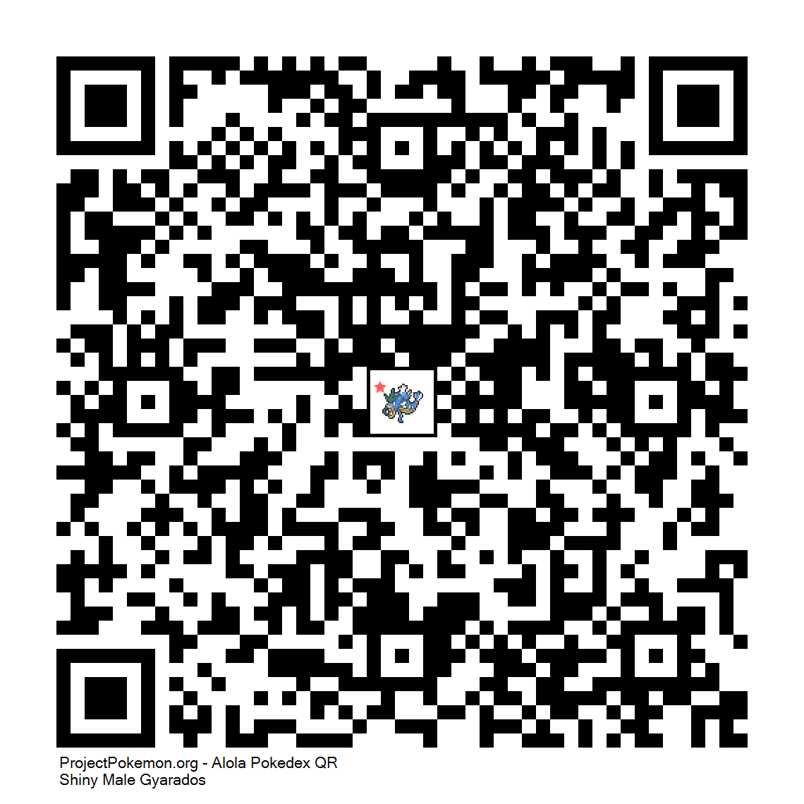 Cdigo QR de Gyarados variocolor